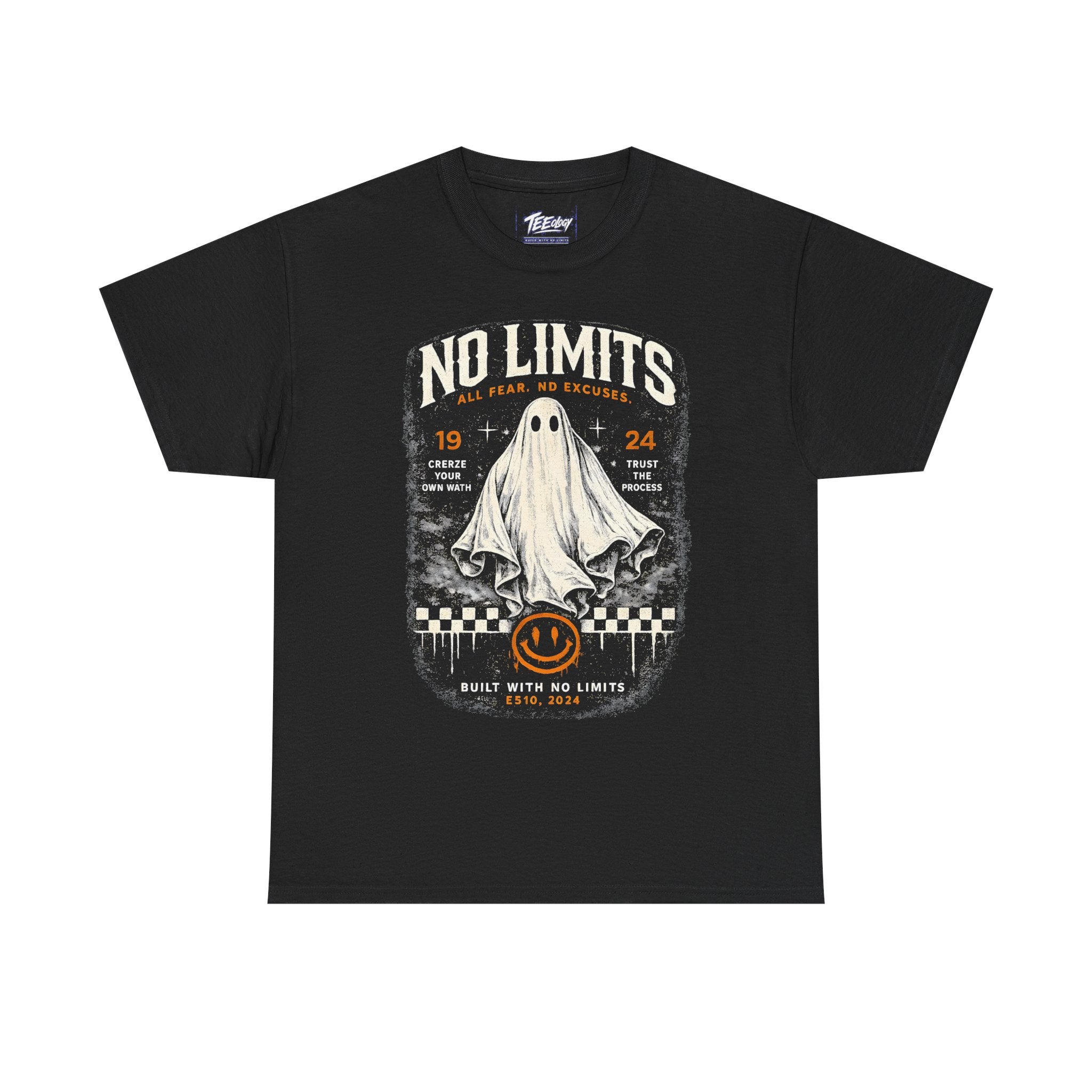 No Limits Ghost vintage Halloween racing graphic T-shirt