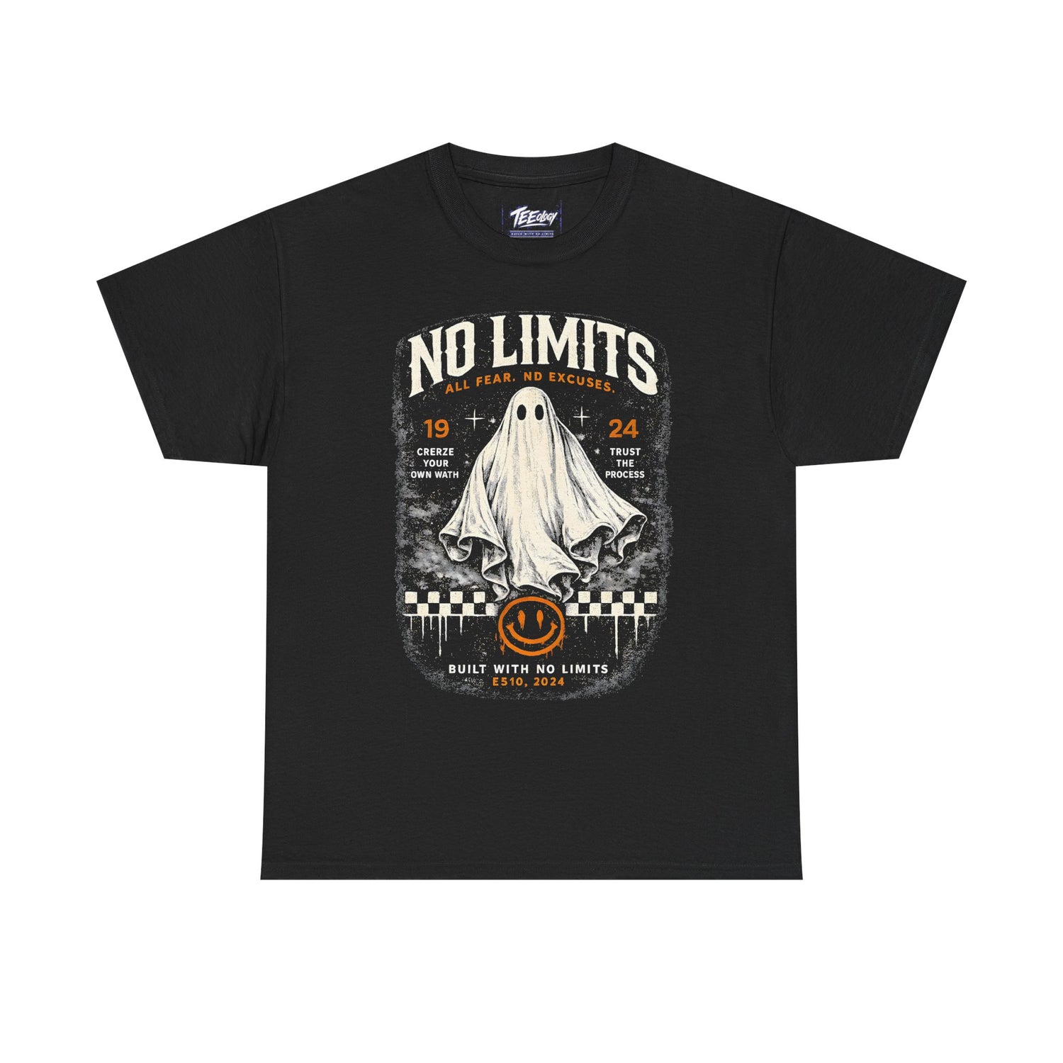 No Limits Ghost vintage Halloween racing graphic T-shirt