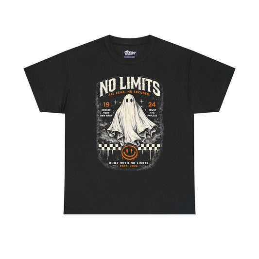 No Limits Ghost vintage Halloween racing graphic T-shirt