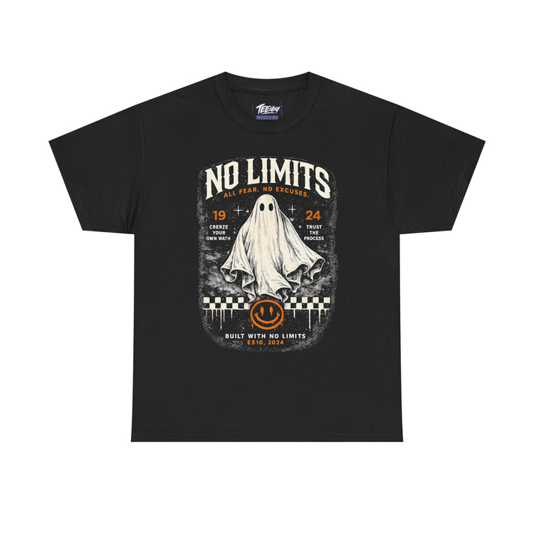 No Limits Ghost vintage Halloween racing graphic T-shirt