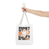 Spooky Ghost Halloween trick-or-treat tote bag by Teeology Clothing