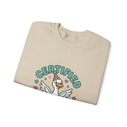Certified Silly Goose graphic sweatshirt by Teeology Clothing