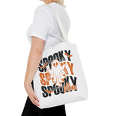 Spooky Ghost Halloween trick-or-treat tote bag by Teeology Clothing
