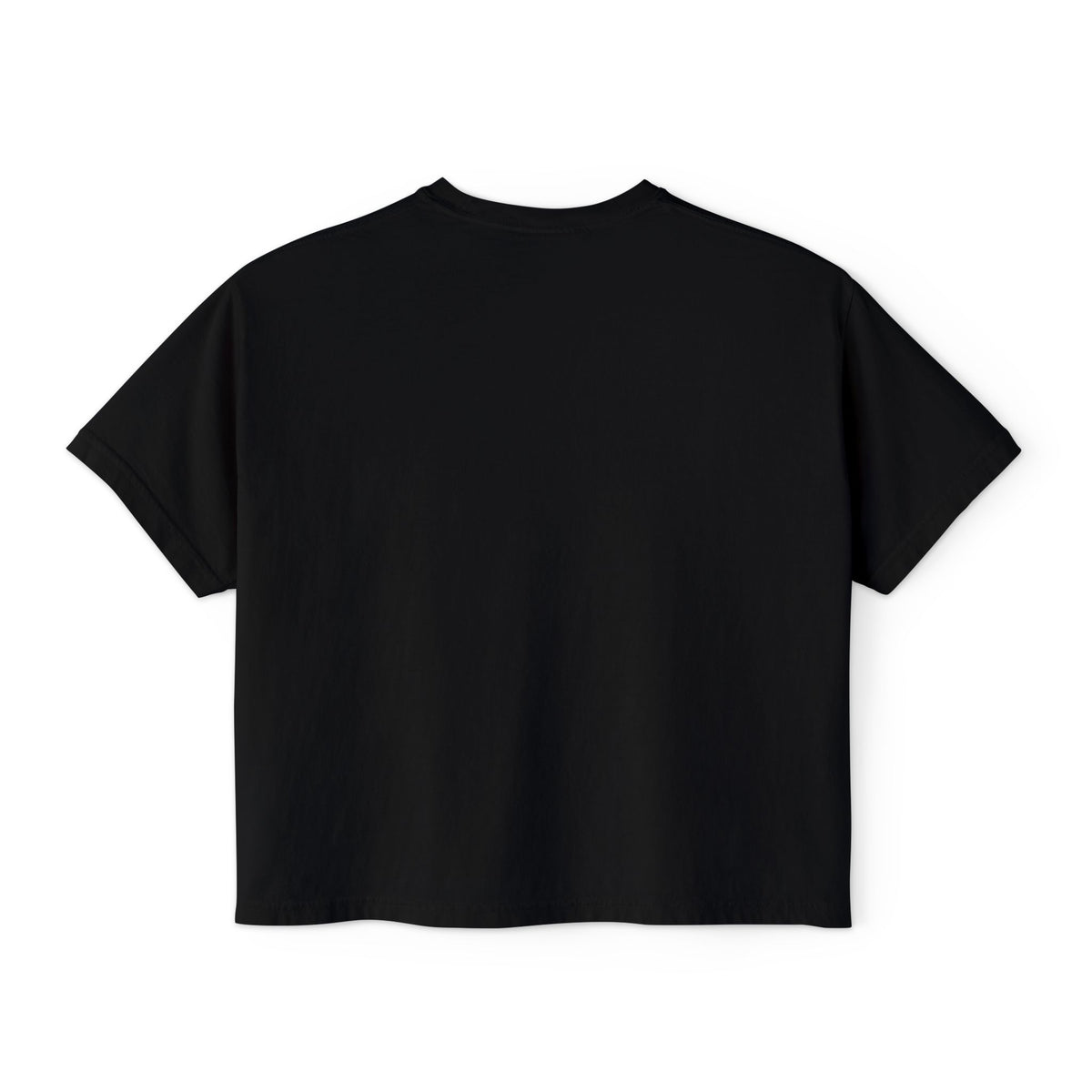 Teeology Hustle gas mask skull women's boxy crop T-shirt
