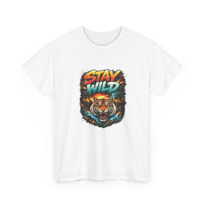 Stay Wild tiger graphic T-shirt by Teeology Clothing