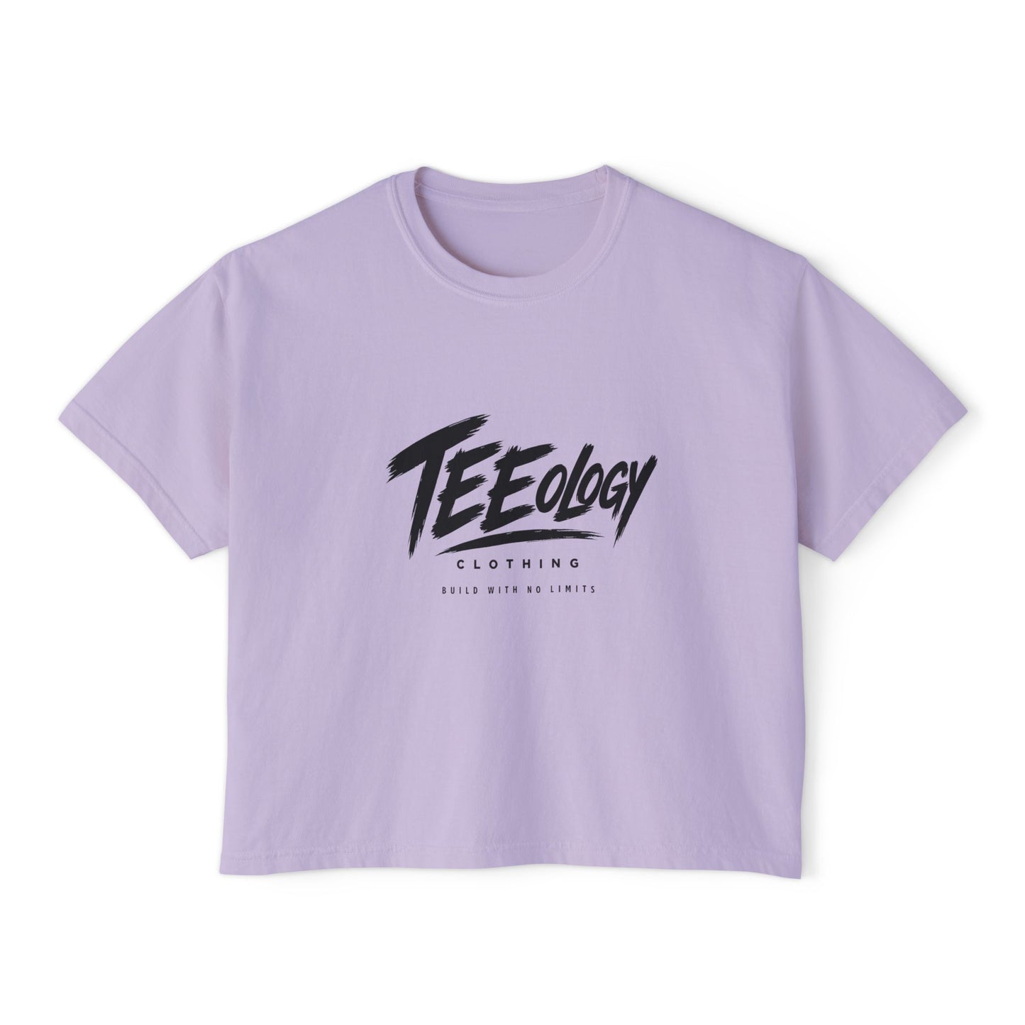 Teeology Boxy Tee — Women's Casual Cropped Graphic Shirt