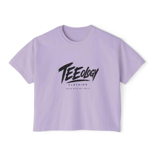 Teeology women's boxy cropped graphic T-shirt