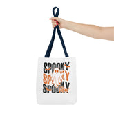 Spooky Ghost Halloween trick-or-treat tote bag by Teeology Clothing