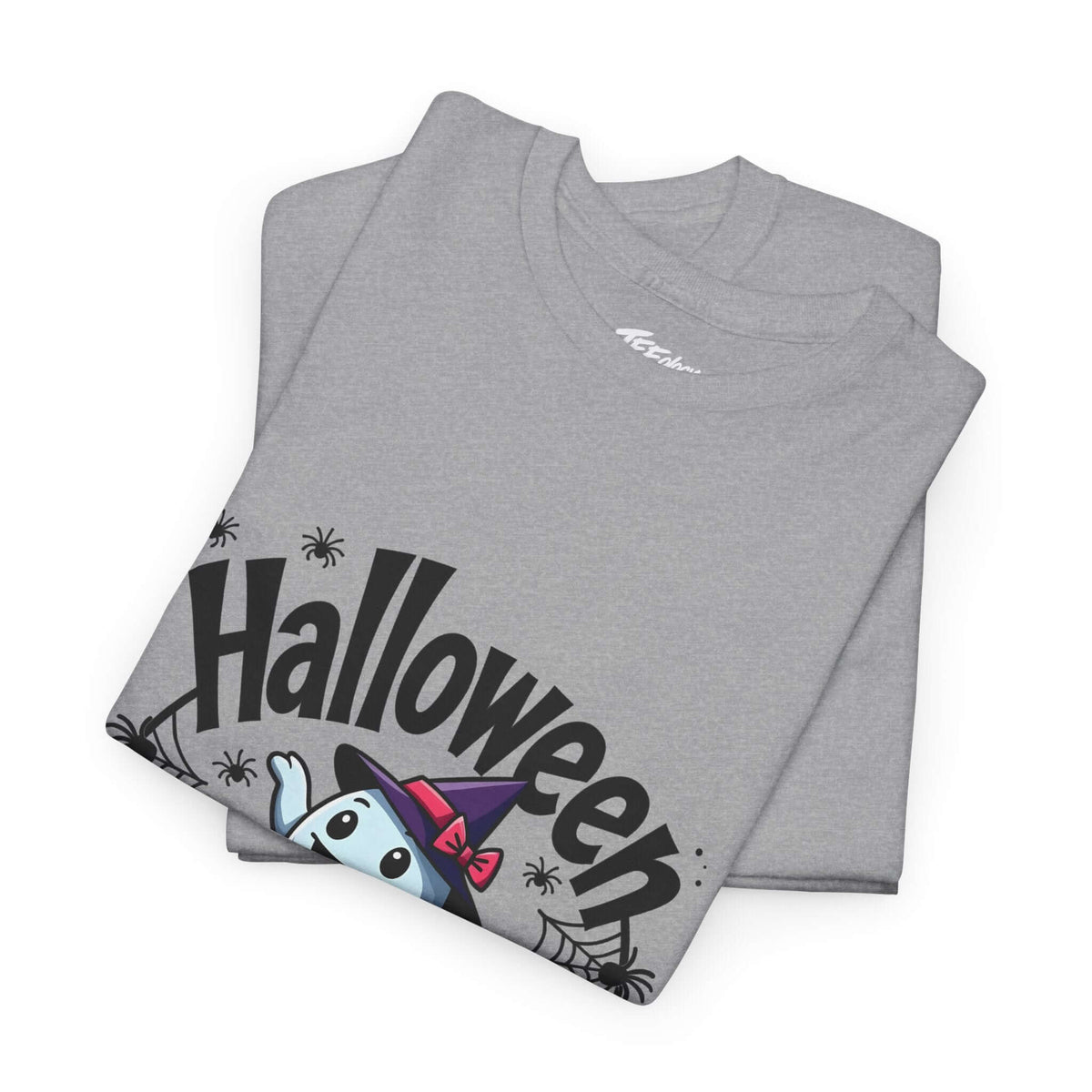 Ghost and jack-o’-lantern Halloween T-shirt by Teeology Clothing