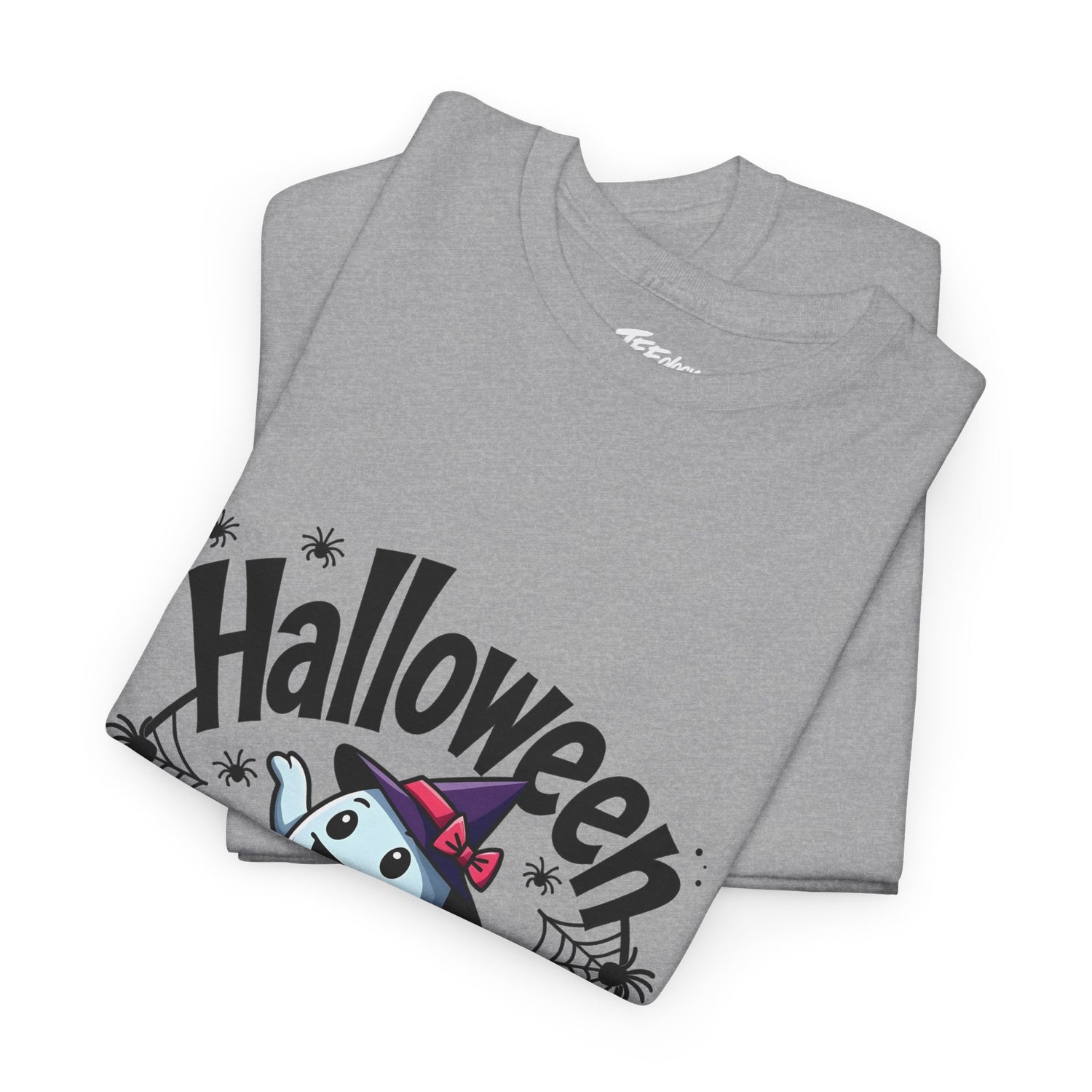 Ghost and jack-o’-lantern Halloween T-shirt by Teeology Clothing