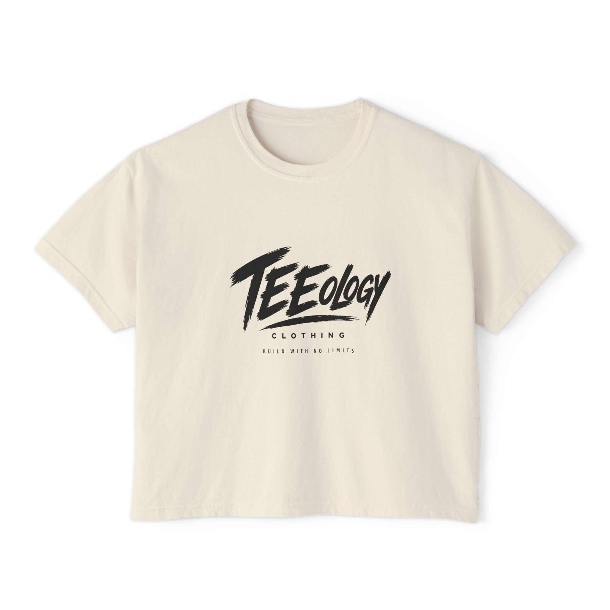 Teeology women's boxy cropped graphic T-shirt