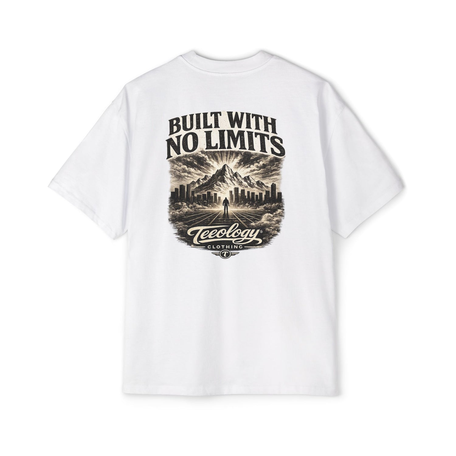 Built With No Limits oversized graphic T-shirt by Teeology Clothing