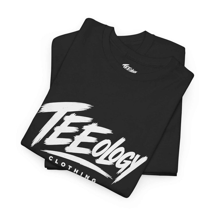 Teeology Logo T-Shirt — Bold Brush Script Graphic Tee