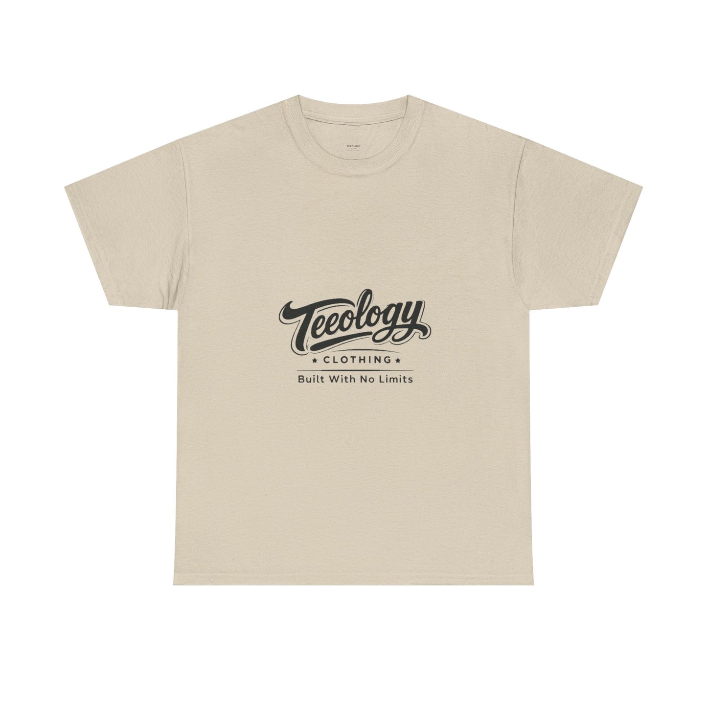 Men's Teeology Clothing 'Built With No Limits' Graphic Tee — Classic White Logo T‑Shirt