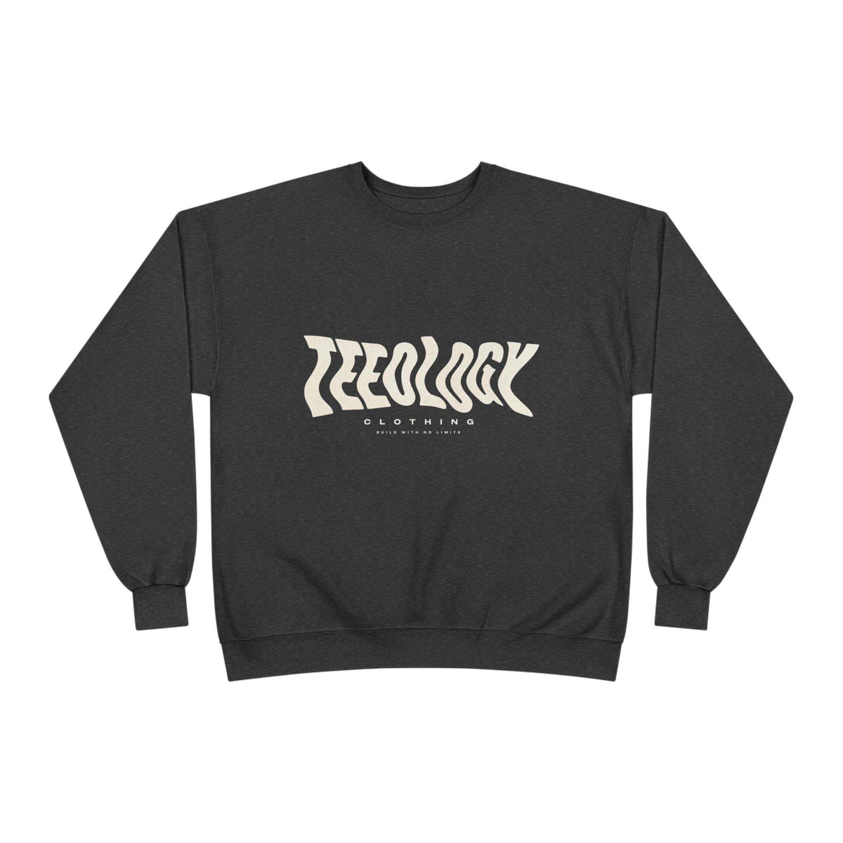 Teeology Retro Wave Logo midweight crewneck sweatshirt with vintage design