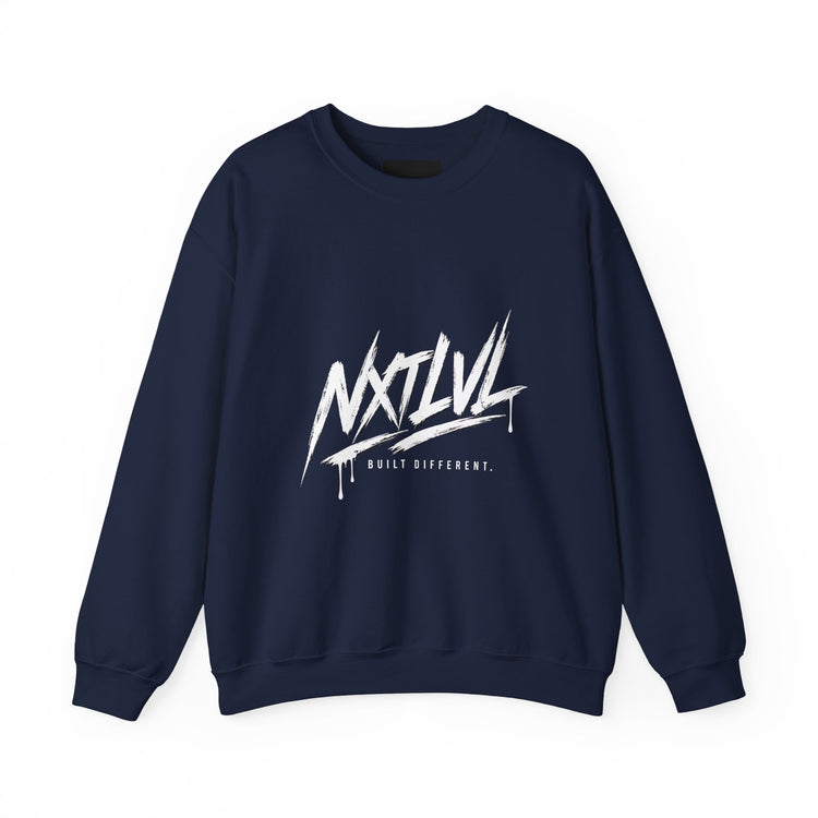 NTLVL Built Different graphic crewneck sweatshirt by Teeology Clothing