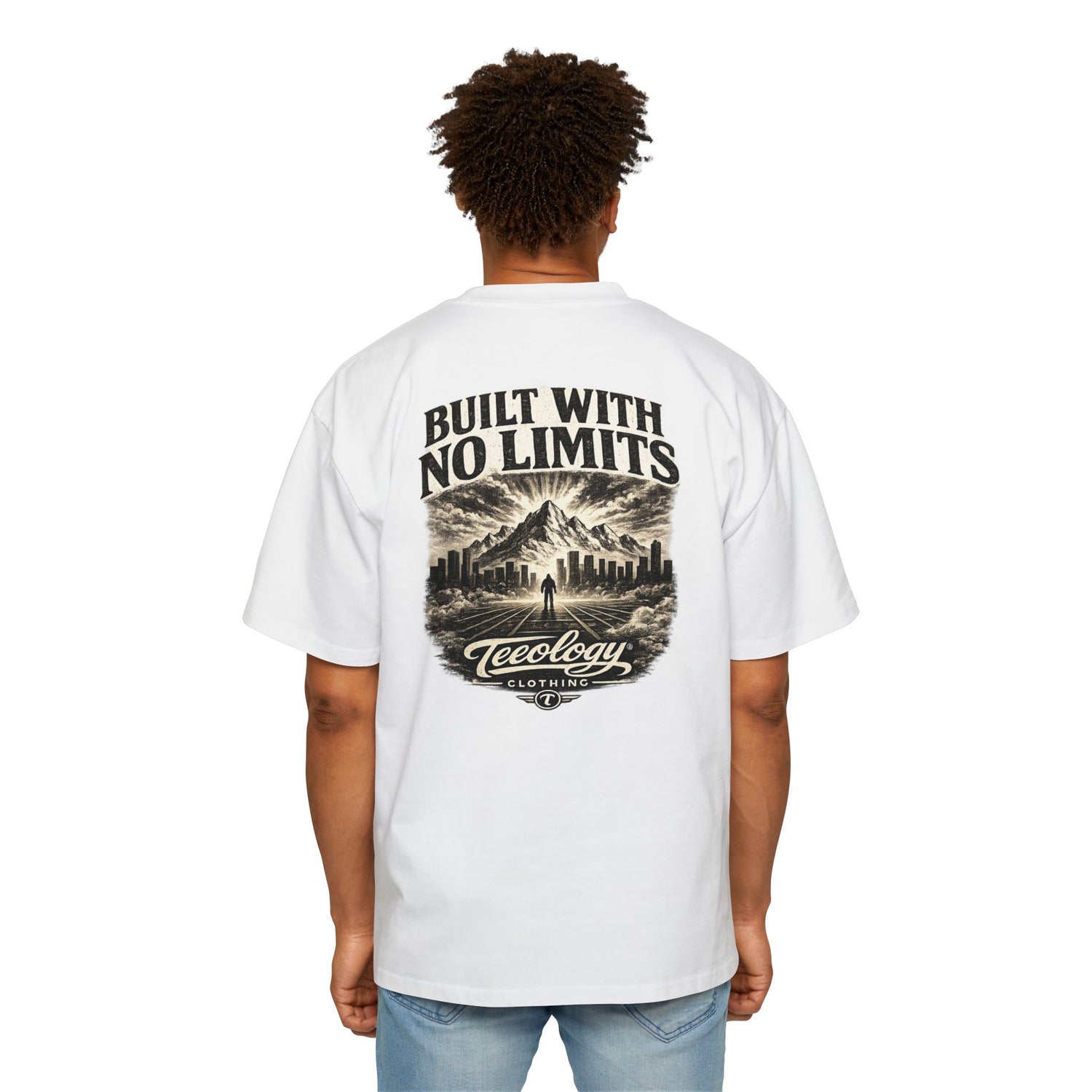 Built With No Limits oversized graphic T-shirt by Teeology Clothing