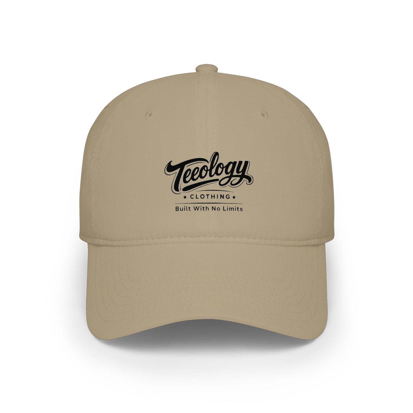 Teeology Clothing Low Profile Baseball Cap — 'Teeblogy Clothing' Embroidered Logo Hat
