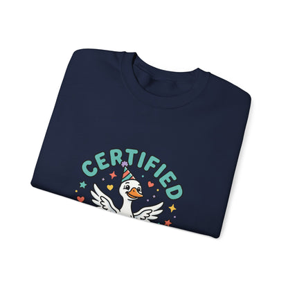 Certified Silly Goose graphic sweatshirt by Teeology Clothing