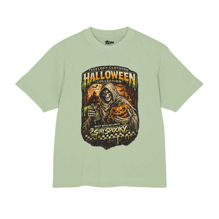 Reaper pumpkin Halloween graphic T-shirt by Teeology Clothing
