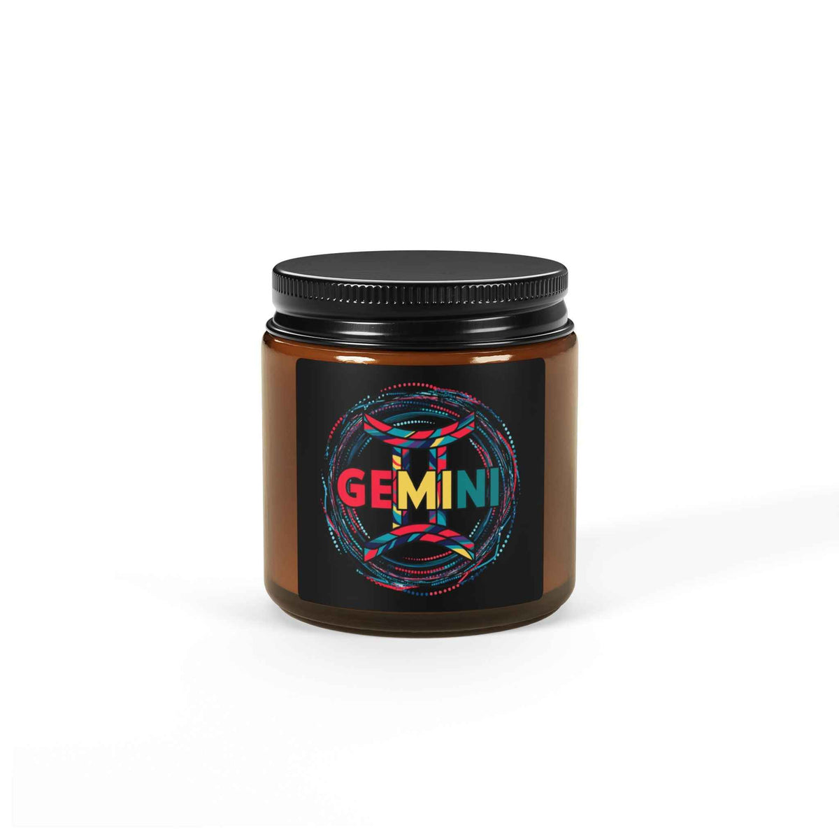 Gemini Zodiac Soy Candle — Amber Jar Scented Candle (Astrology Gift)