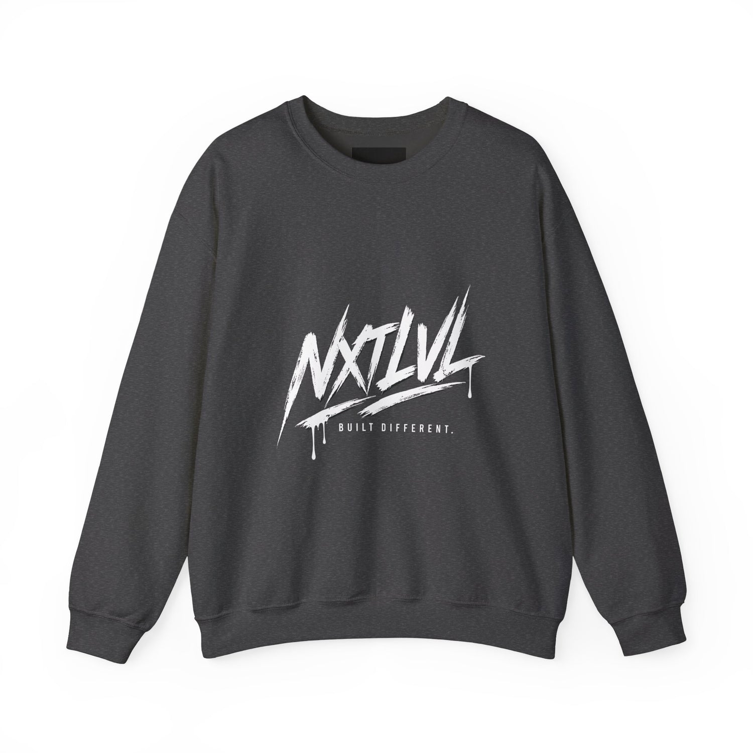 NTLVL Built Different graphic crewneck sweatshirt by Teeology Clothing