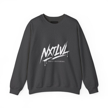 NTLVL Built Different graphic crewneck sweatshirt by Teeology Clothing