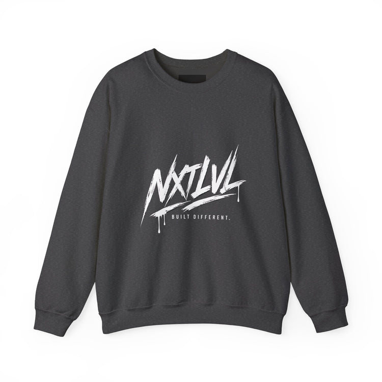 NTLVL Built Different graphic crewneck sweatshirt by Teeology Clothing