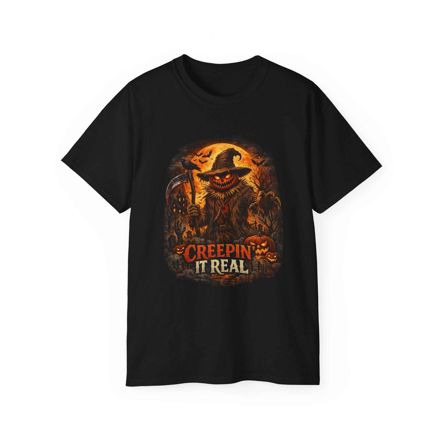 Scarecrow Halloween graphic T-shirt by Teeology Clothing