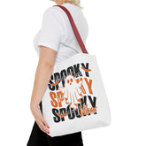 Spooky Ghost Halloween trick-or-treat tote bag by Teeology Clothing