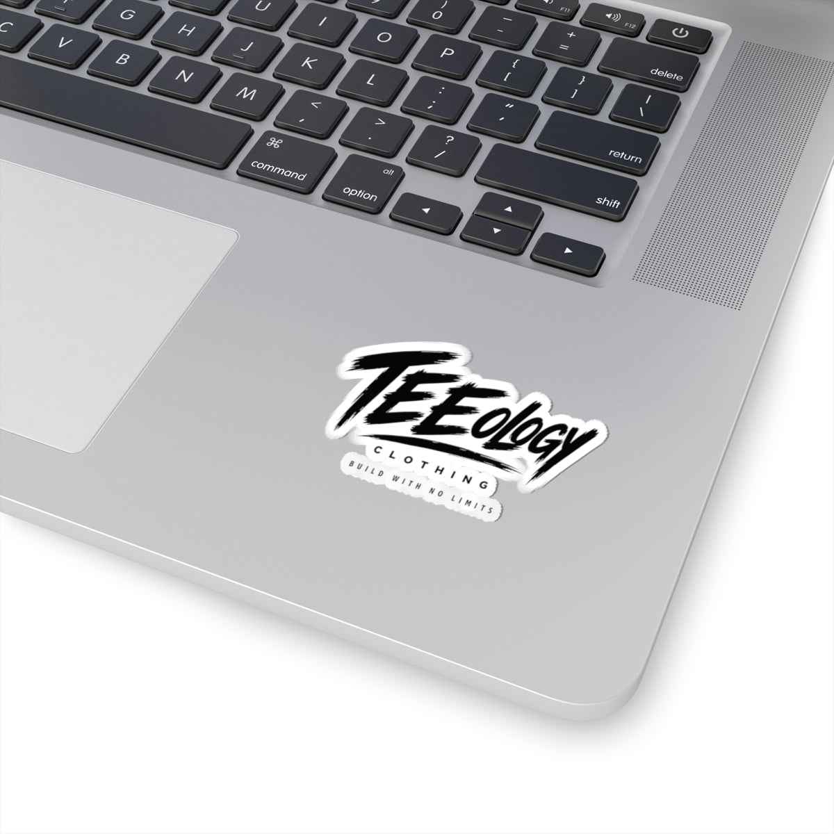 Teeology Logo Kiss-Cut Sticker — Bold Brush Script Laptop Decal