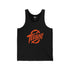 Teeology Logo Tank Top — Red Retro Graphic Jersey Tank