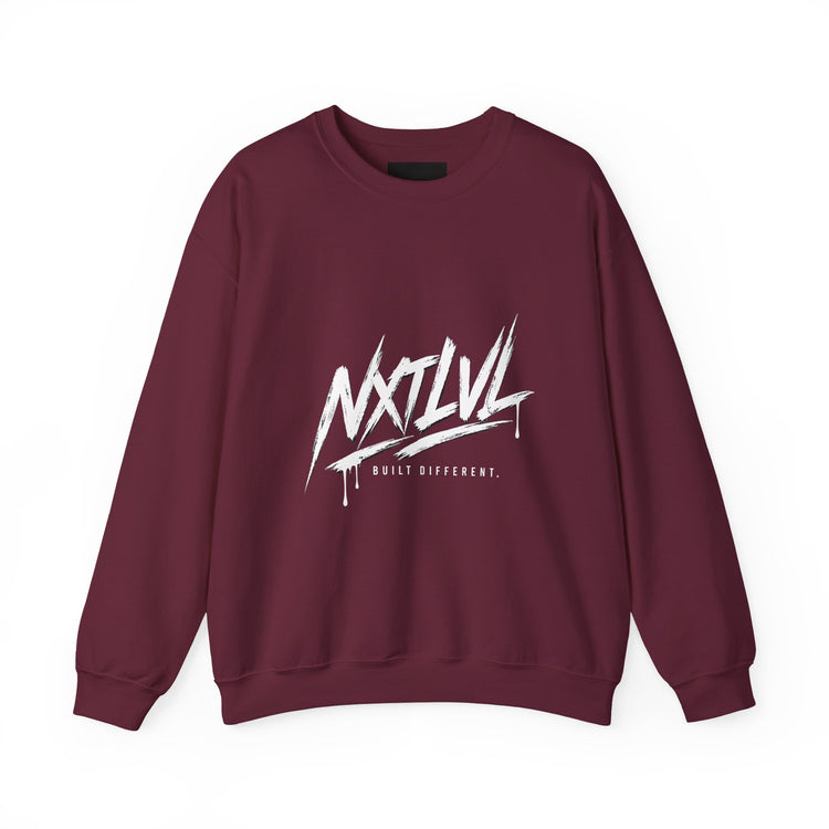 NTLVL Built Different graphic crewneck sweatshirt by Teeology Clothing