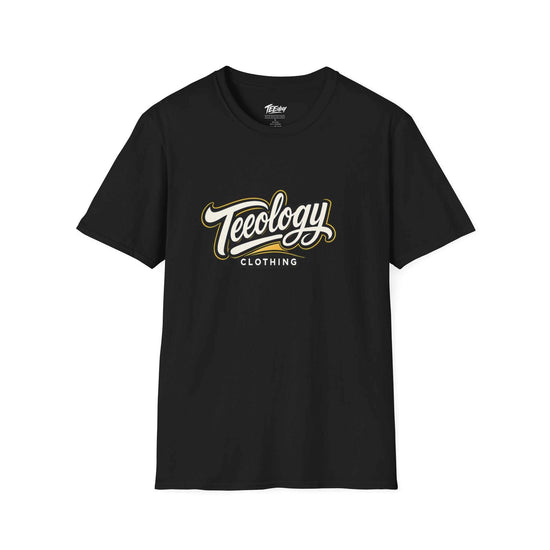 Teeology Script Logo retro athletic graphic T-shirt