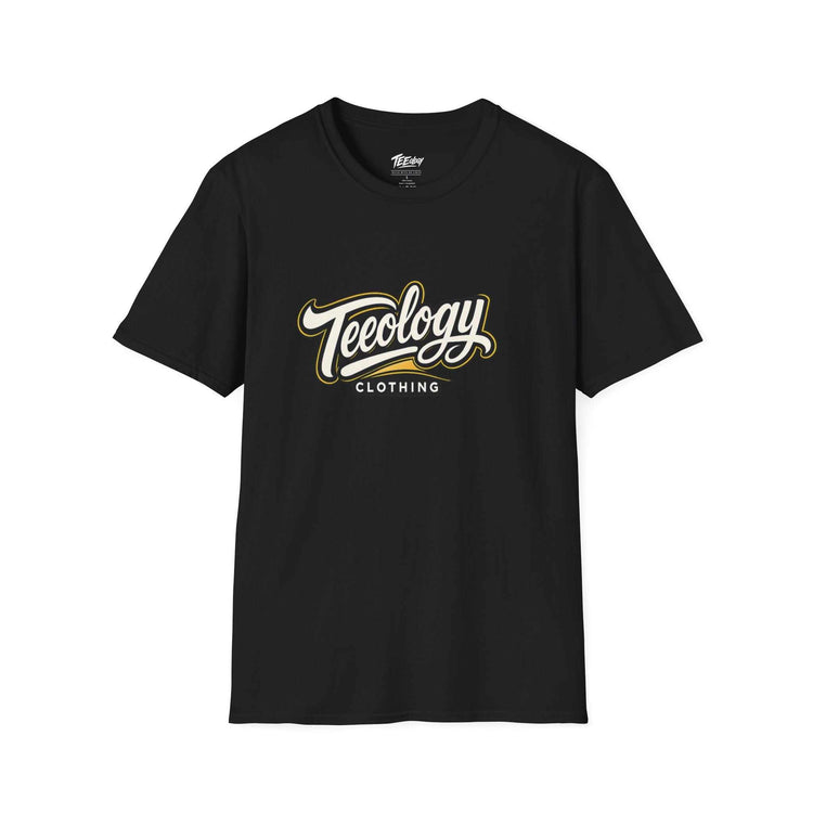 Teeology Script Logo retro athletic graphic T-shirt