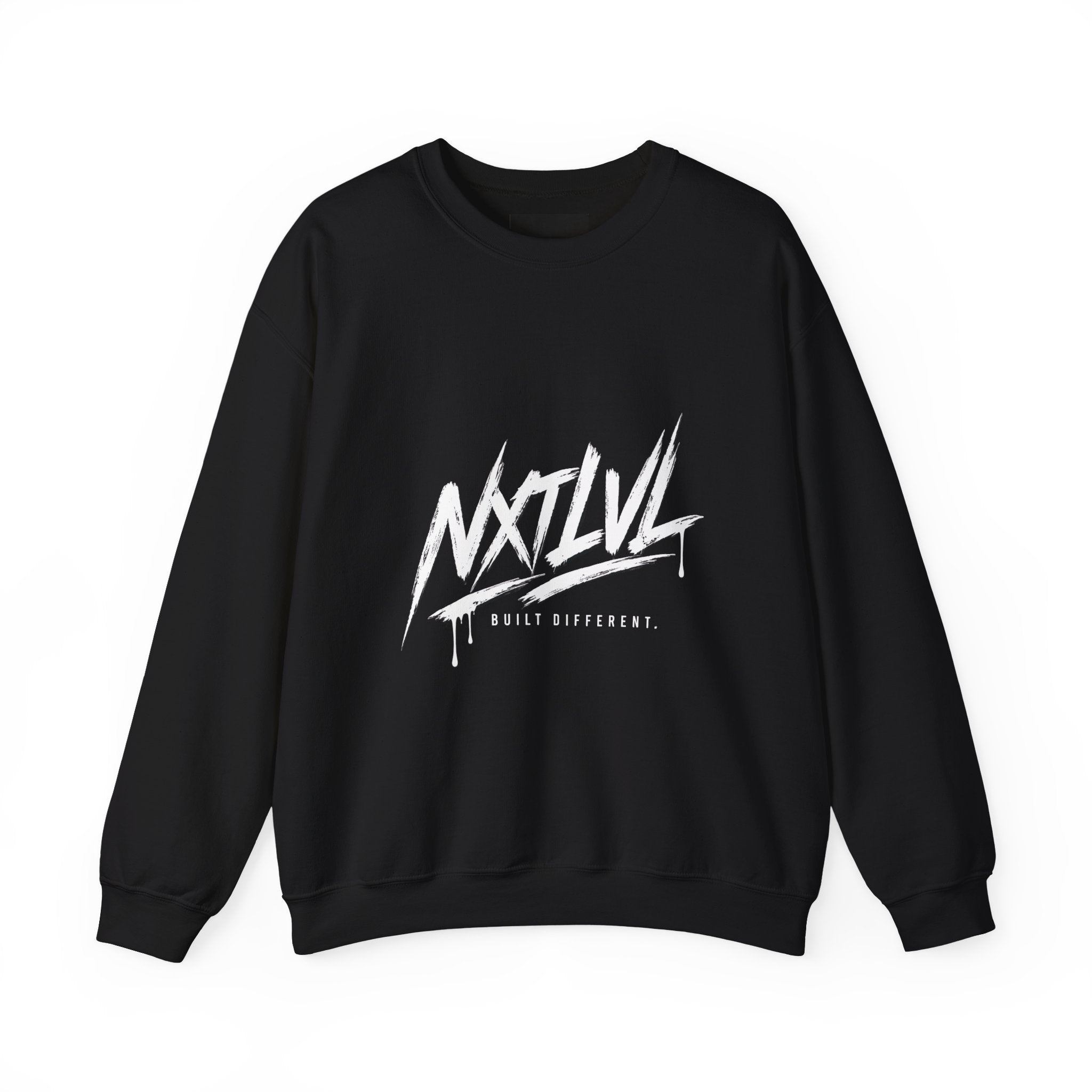 NTLVL Built Different graphic crewneck sweatshirt by Teeology Clothing
