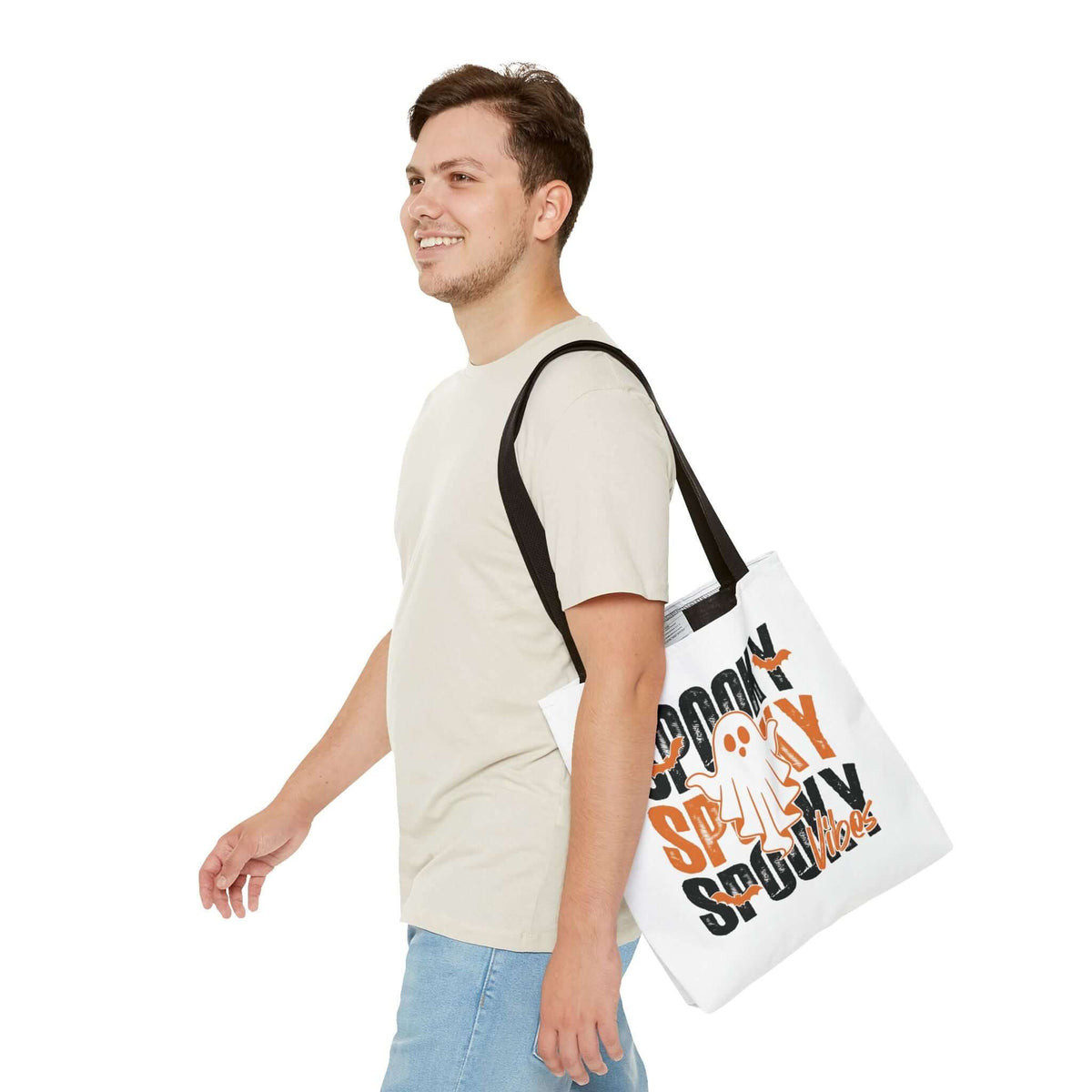 Spooky Ghost Halloween Tote Bag