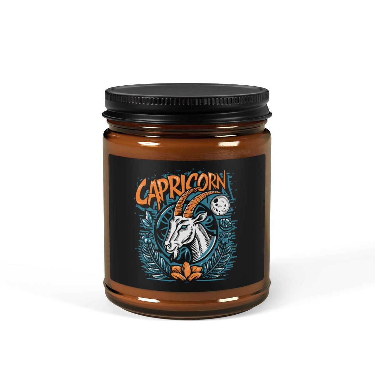 Capricorn Zodiac Soy Candle — Amber Jar Scented Candle