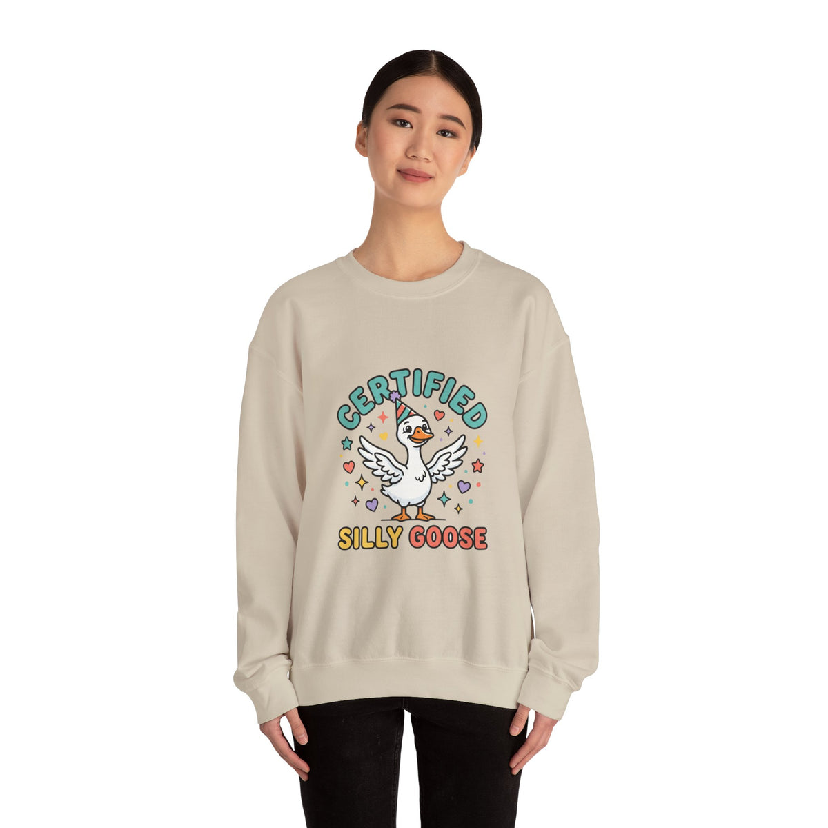 Certified Silly Goose graphic sweatshirt by Teeology Clothing