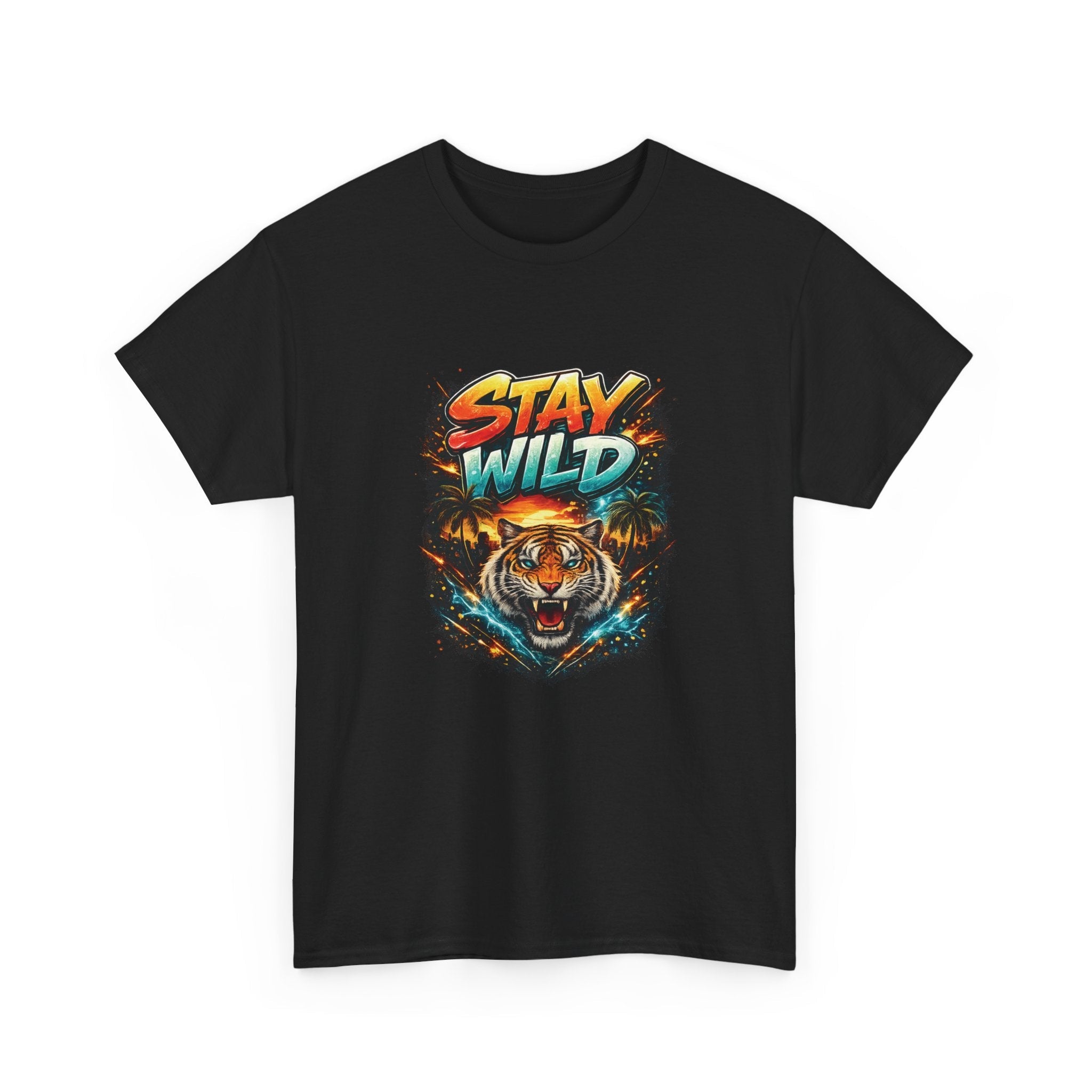 Stay Wild tiger graphic T-shirt by Teeology Clothing