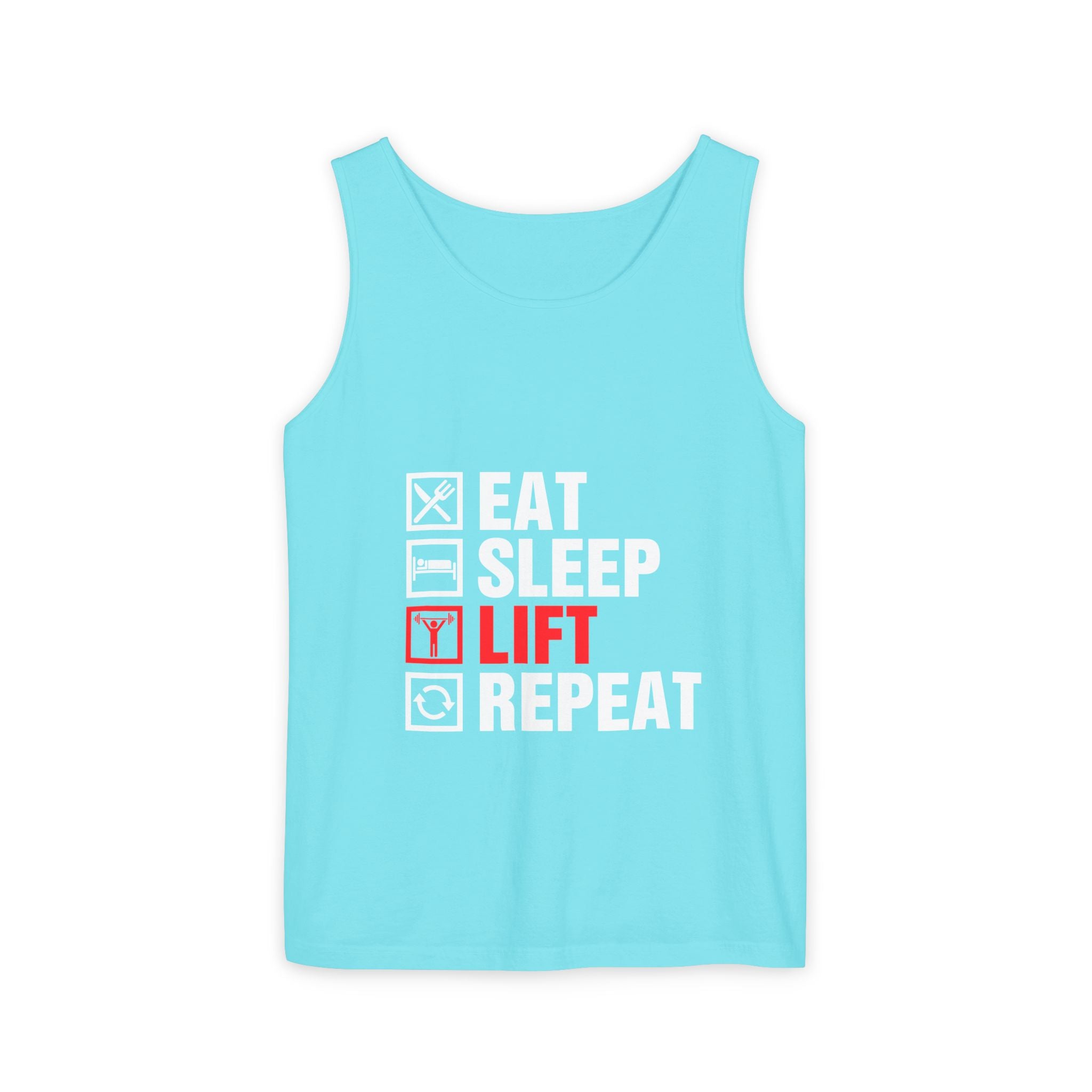 Eat Sleep Lift Repeat fitness tank top