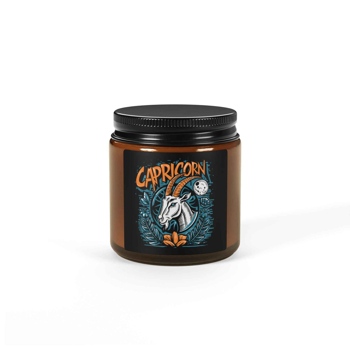 Capricorn Zodiac Soy Candle — Amber Jar Scented Candle