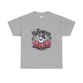 Ghost and jack-o’-lantern Halloween T-shirt by Teeology Clothing