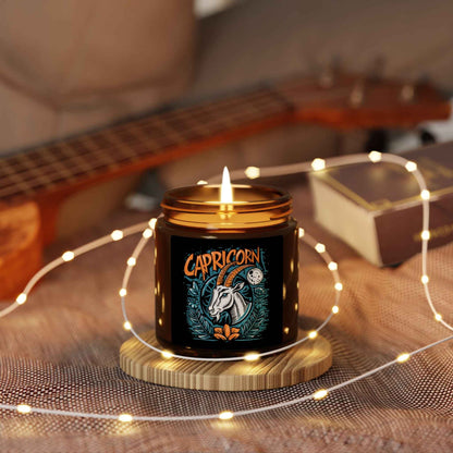 Capricorn Zodiac Soy Candle — Amber Jar Scented Candle
