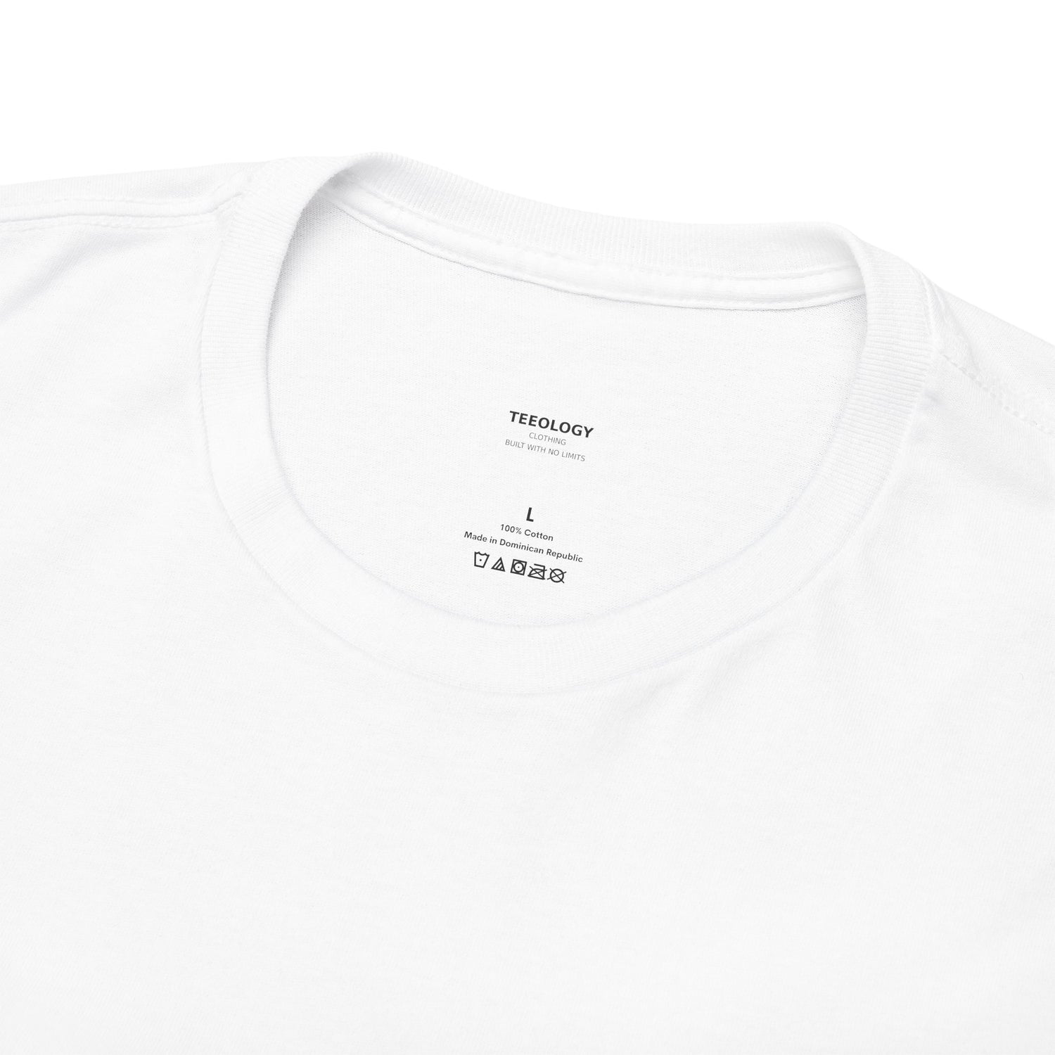 Built With No Limits classic graphic T-shirt by Teeology Clothing