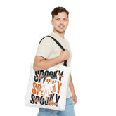 Spooky Ghost Halloween trick-or-treat tote bag by Teeology Clothing