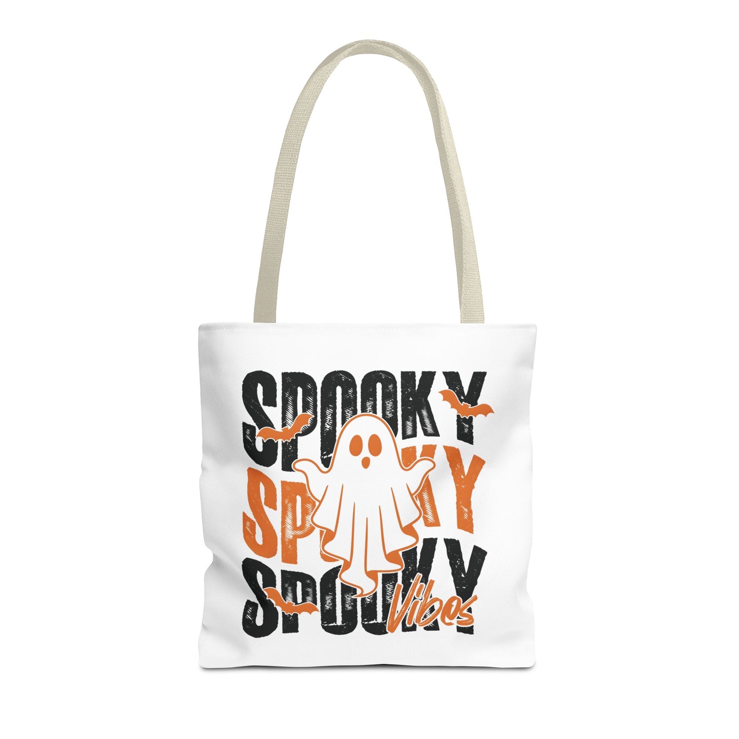 Spooky Ghost Halloween trick-or-treat tote bag by Teeology Clothing