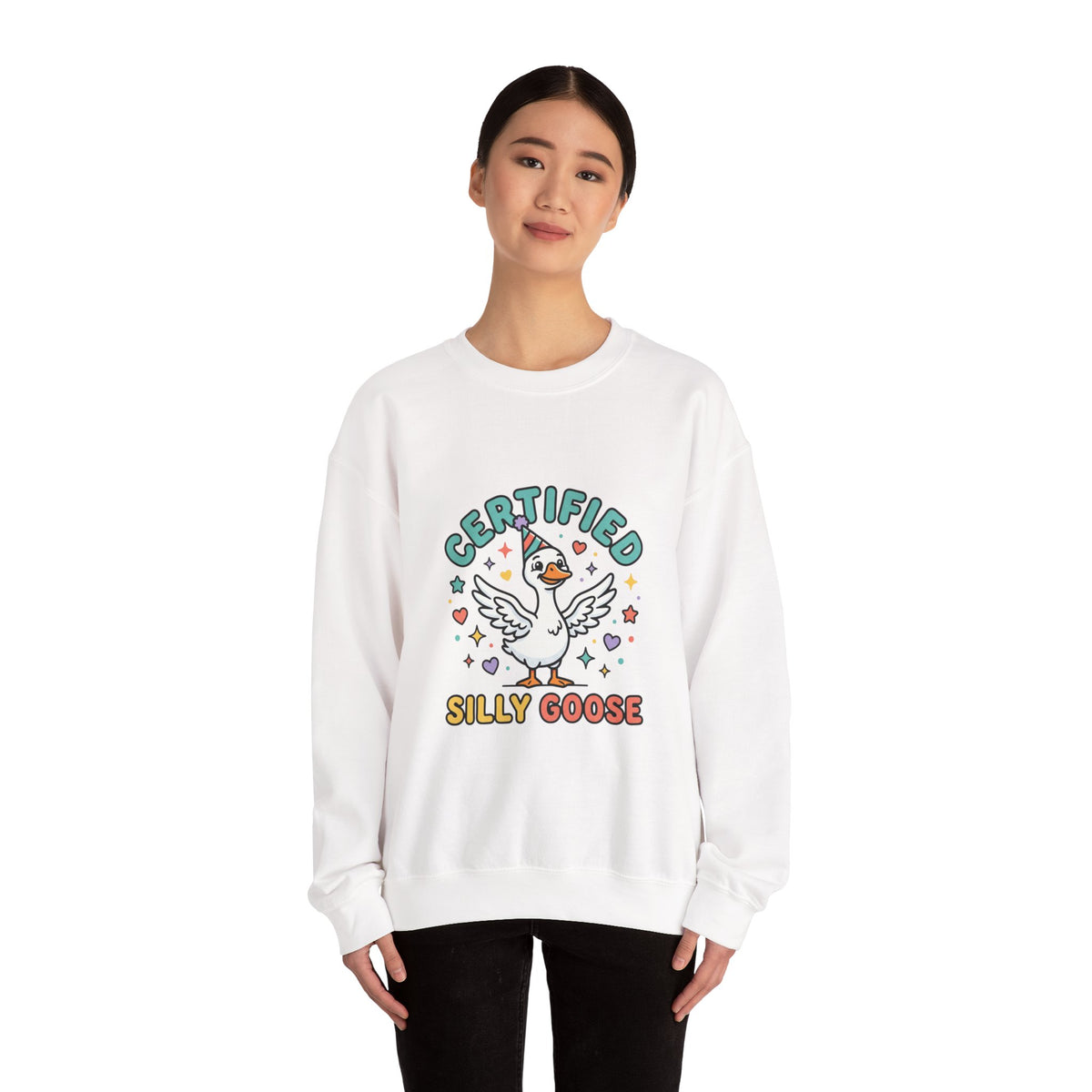 Certified Silly Goose graphic sweatshirt by Teeology Clothing