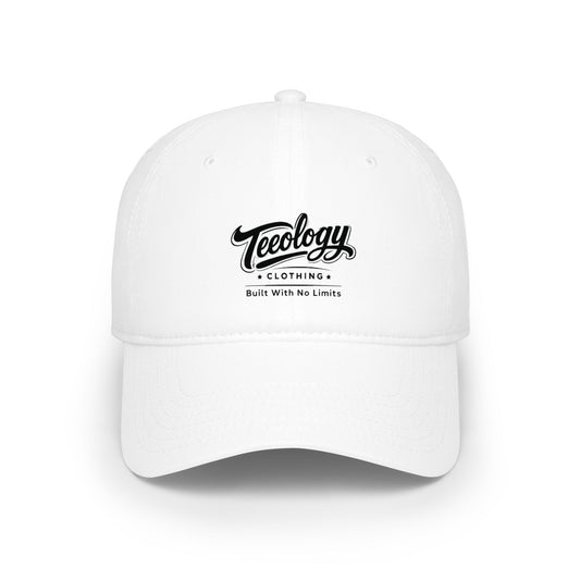 Teeology Clothing Low Profile Baseball Cap — 'Teeblogy Clothing' Embroidered Logo Hat