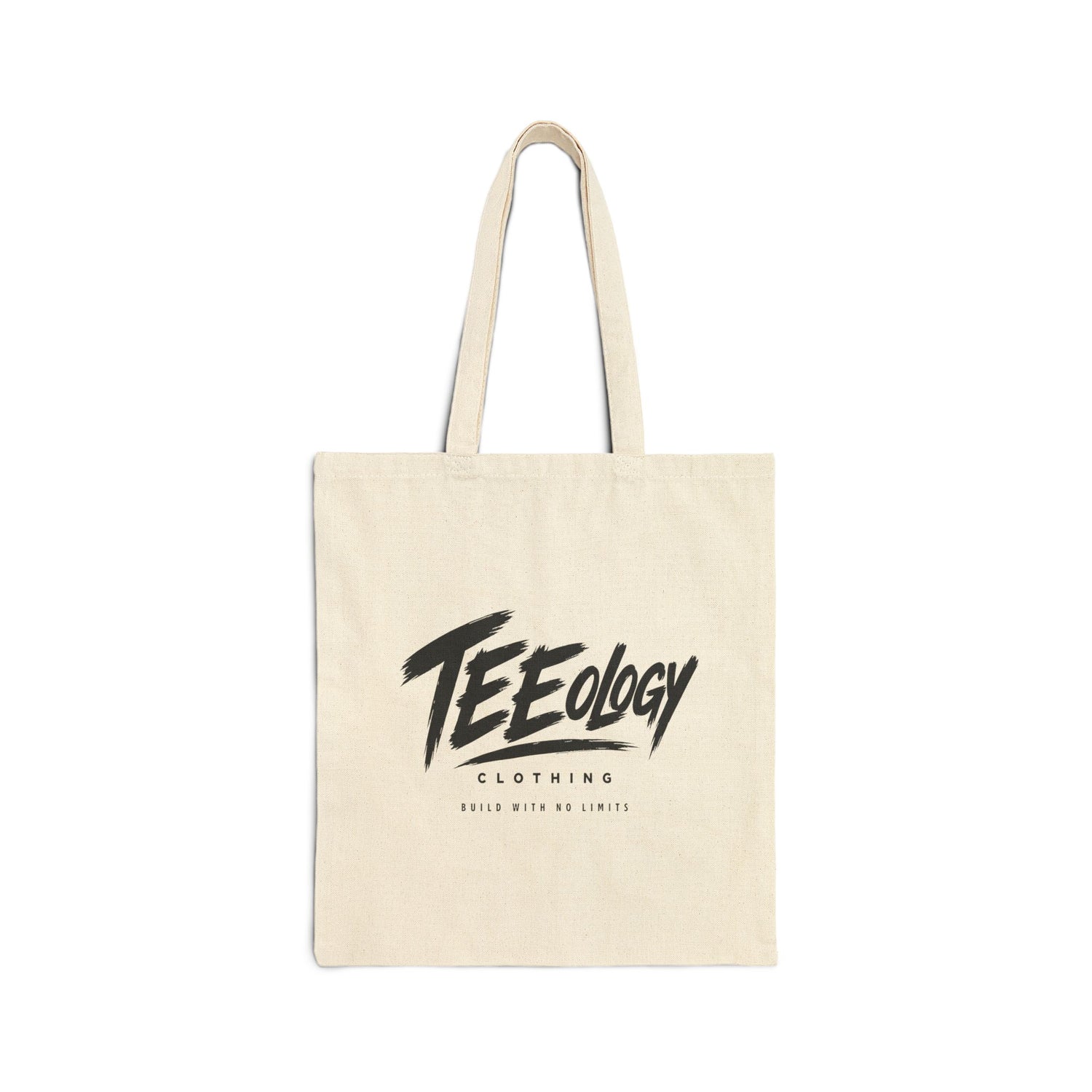 Teeology Logo cotton canvas tote bag